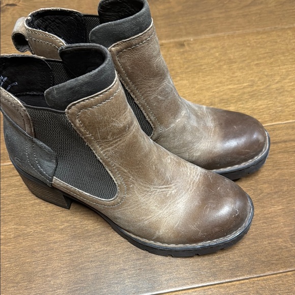 Brown Leather Ankle Boots - Picture 5 of 7